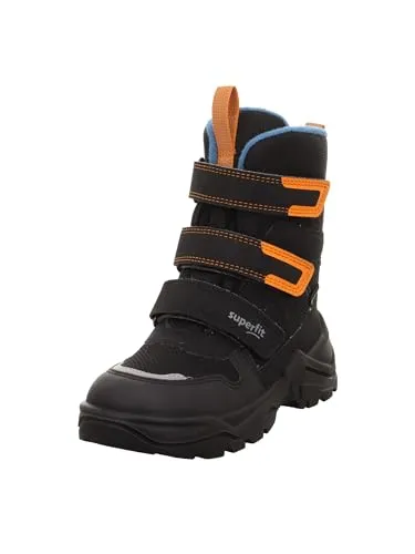 Superfit Jungen SNOW MAX Gore-Tex Stiefel - Schwarz/Blau - Wanderschuhe mit wasserdichtem GORE-TEX Futter und praktischer herausnehmbarer Einlegesohle. Ideal für Abenteuer im Schnee!