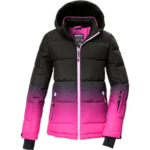 killtec Mädchen Skijacke KSW 330 GRLS SKI QLTD JCKT - Pink, 10.000 mm Wassersäule, wasserabweisend und winddicht, ideal für aktive Kids im Schnee