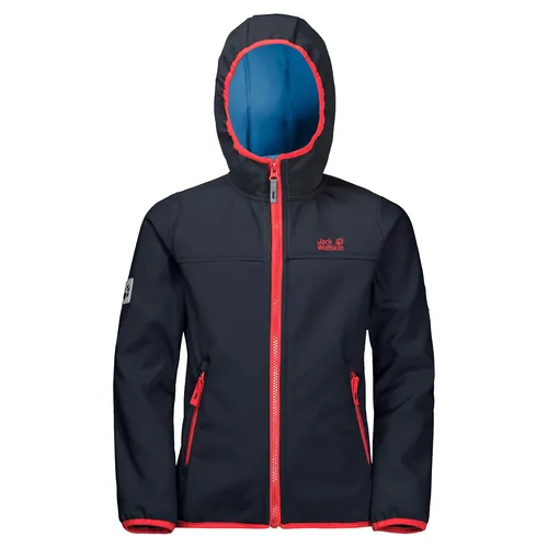 Jack Wolfskin Softshelljacke Fourwinds - Wind- & wasserabweisend für Kinder - Funktionsjacken, atmungsaktive Softshelljacke für Kinder mit hohem Tragekomfort und Bewegungsfreiheit, ideal für abenteuerliche Touren.