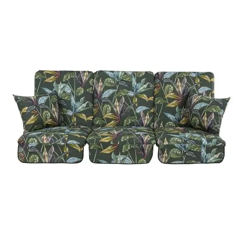 PATIO Auflagen für Hollywoodschaukel 180 cm Rimini/Venezia Gartenschaukel Kissen 3 TLG. mit Seitenkissen