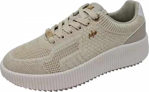 Mexx Nina Sneaker (37/sand) - Modische Damen Sneaker in sand mit flexibler, rutschhemmender Laufsohle und herausnehmbarer Decksohle für optimalen Komfort – ein Must-Have für jeden Look!