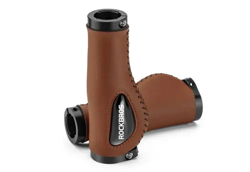 Elegante Leder Fahrradgriffe in Braun