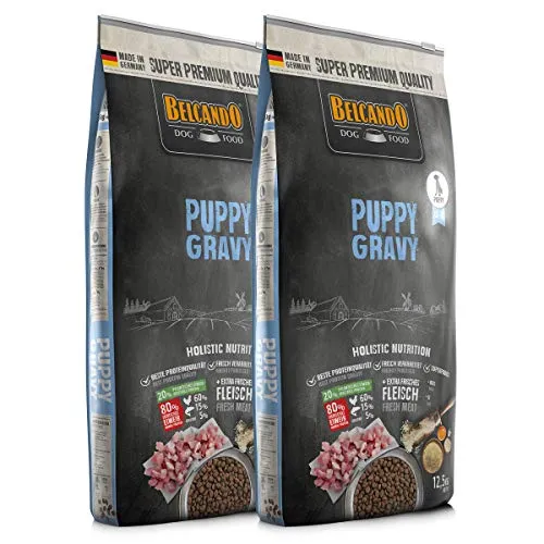 Belcando Puppy Gravy Trockenfutter 12,5 kg - Sparpaket für Welpen - Hundefutter für Welpen mit Huhn als Hauptzutat, ideal für alle Hundegrößen und in praktischer Großmenge, hergestellt in Deutschland.
