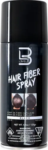 L3VEL3 Hair Fiber Spray Schwarz 200 ml Abdeckungsspray