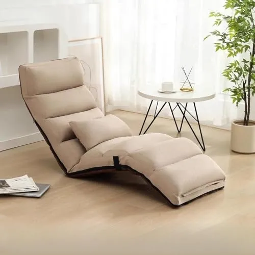 Habeig Relaxliege Beige – 5-fach verstellbar