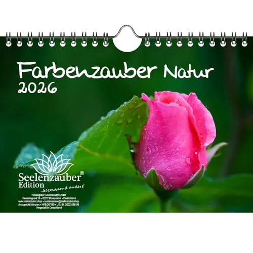 Farbenzauber Natur DIN A5 Kalender für 2026 Farben Colours - Seelenzauber