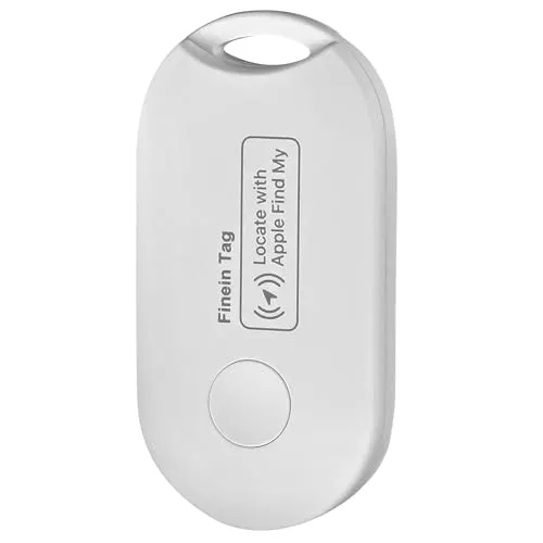Finein - Tag Smart Tracker | Präziser Smart Tracker GPS Tracker Schlüsselfinder Für Schlüssel, Geldbörsen, Gepäck & Haustiere, Mini Design, Kompatibel Mit Apple Find My Network