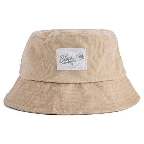 Blackskies® Ivory Bucket Hat | Damen Herren Urlaub Unisex Sonnenhut Fischerhut Beige Kord