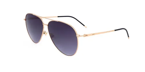 Hugo Boss Damen Sonnenbrille BOSS1461-S in Roségold - Stylische Flieger-Sonnenbrille mit 100% UV-Schutz. Ideal für modebewusste Damen, die Wert auf Qualität und Design legen. Linsenbreite: 60 mm.