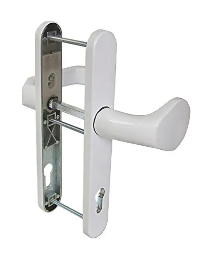 Schmalrahmen Türbeschlag SRG 1682 Weiß PZ 92mm Kn/Dr Türklinke Türgriffe