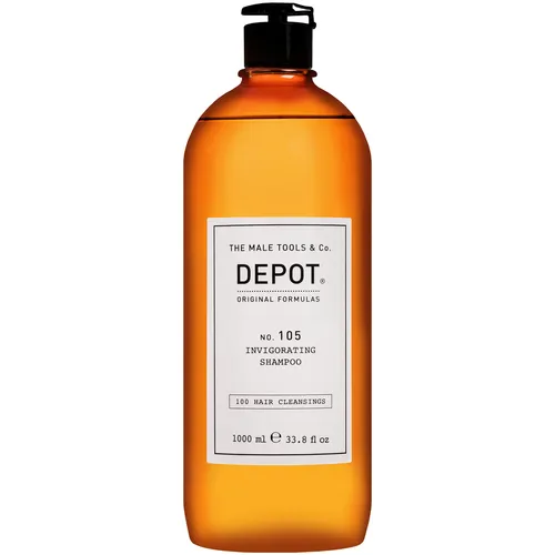 Depot NO. 105 Belebendes Anti-Haarausfall-Shampoo für Männer - SLES-freies Shampoo für Männer, fördert den Haarwuchs und revitalisiert das Haar, ideal für Männer mit Haarausfall.