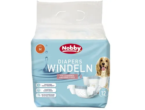 Nobby Hundewindel - 12 Stück für Hündinnen, aus hochwertigem Gummi, sicherer Schutz und bequemes Tragegefühl