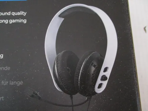 Raptor Gaming Headset H200 für Playstation 5 - Weiß - PC-Headset mit 3,5 mm Klinke, bietet klaren Sound und hohen Tragekomfort für stundenlangen Gaming-Spaß.