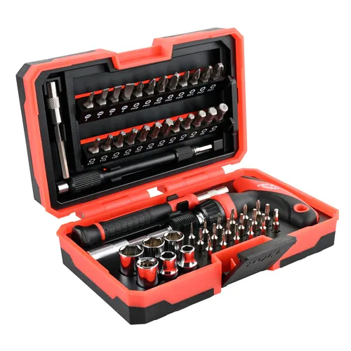KesTek Ratschen Schraubendreher Bit Set 53tlg T Griff Ratsche Werkzeugset 40456KT
