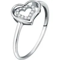 Valeria Damenring 89114586 aus 375er Weißgold - Eleganter Diamantring aus 375er Weißgold, ideal für besondere Anlässe oder als Geschenk. Größe: 58, zeitloses Design für jeden Stil.