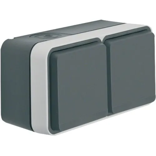 Berker 47843515 Steckdose 2-fach mit Klappdeckel von Berker