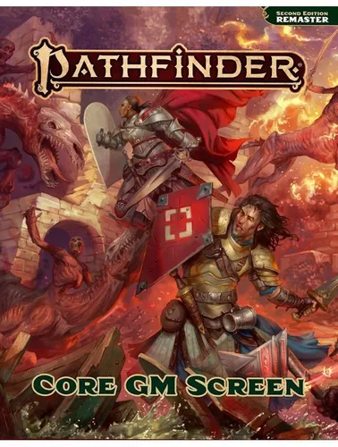 Pathfinder RPG: Pathfinder Core GM Screen von Logan Bonner - Bücher für Rollenspiel-Fans, umfassende Spielhilfe für Gamemaster, ideal für spannende Abenteuer und kreative Spielabende.