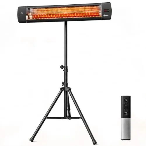 Outsunny 2500W Infrarot Heizstrahler mit Touch & Fernbedienung