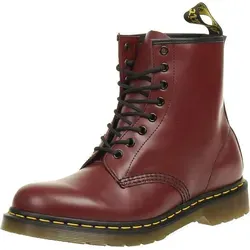 DR. MARTENS 1460 Unisex Stiefelette in Rot - Größe 41 EU - Wanderschuhe mit atmungsaktivem Leder-Innenmaterial, wadenhoch und ideal für stilvolle Outdoor-Abenteuer.