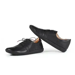 Think! Komfort Schnürschuhe Damen NATURE Schwarz 37,5 - Bequeme Damenschuhe von Think! aus hochwertigem Echtleder mit herausnehmbaren Korkfußbett für optimalen Komfort. Ideal für vielseitige Looks und den täglichen Einsatz.