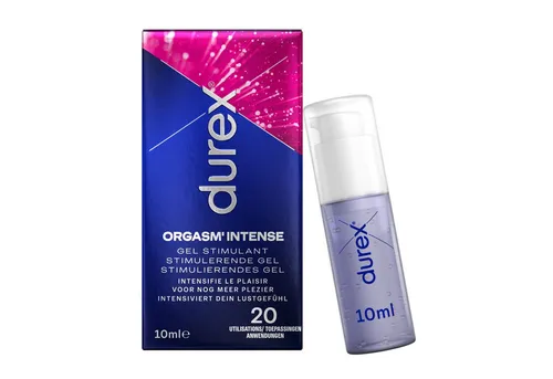 Durex Intense Orgasmic - Stimulationsgel für die Frau, 10 ml - Gleitmittel für Frauen mit Kribbel- und Wärmeeffekt, geruchlos und neutral im Geschmack, ideal für intensivere Erlebnisse.