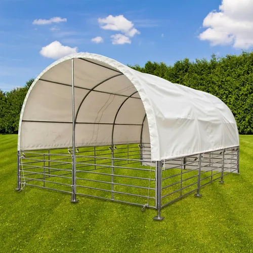 DEMA Weidezelt Unterstand Mobil 4x6 m für Pferde und Schafe von DEMA