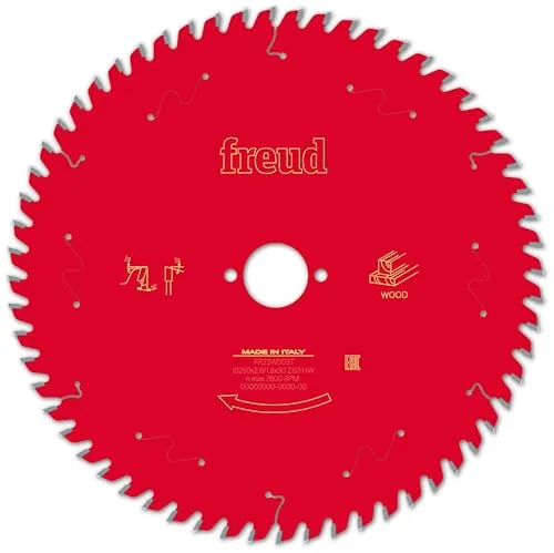 Kreissägeblatt HM 250 x 2.8/1.8 x 30 mm, Z=60 in rot von Freud