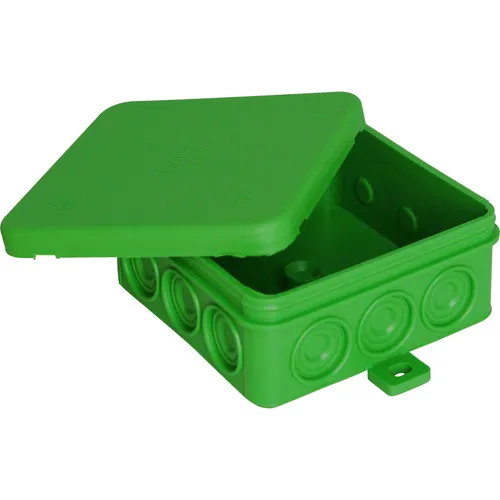 Kopp Feuchtraum Aufputz-Abzweigdose, 85 x 85 x 40 mm, IP54, grün