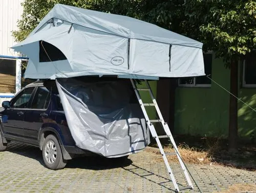 Prime Tech Extended Dachzelt, groß, grau von Prime Tech