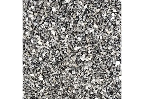 WO-WE Bodenfliese Steinteppich Set Marmorkies Bodenbeschichtung W730 2qm, Korngröße 1-4mm, Dunkel Grau - Grigio Carnico, Set, 25KG Marmorkies + 1,5KG 2k Bindemittel