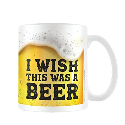 Pyramid International I Wish This Was Bierkrug (Einheitsgröße) (Gold/Weiß/Schwarz)