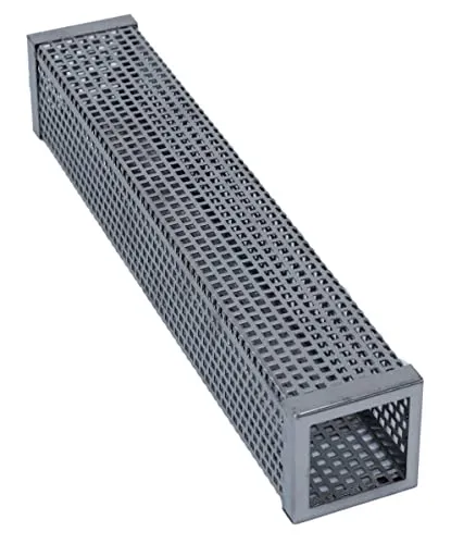 A&N Edelstahl Räuchergenerator für Pelletgrill, Gasgrill, Holzkohlegrill & Elektrogrill Rauch Rechteck BBQ Smoker Tube 30cm