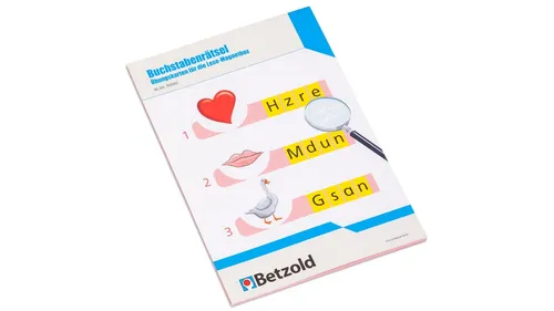Betzold Übungskarten für die Lese-Magnetbox, Ausführung: Buchstabenrätsel