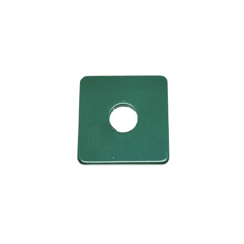 Zaunfachhandel24 10x Halteplättchen Edelstahl in Anthrazit oder Grün