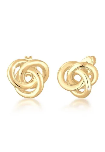 Elli Paar Ohrstecker Knoten 925 Sterling Silber in gold von Elli
