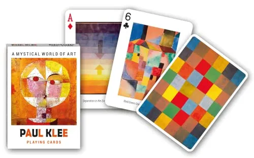 Piatnik 1708 Spielkarten Set Paul Klee, Blau