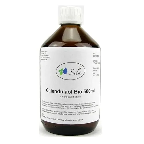 Sala Calendulaöl Ringelblumenöl bio (500 ml Glasflasche)