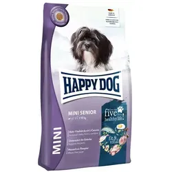 Happy Dog Mini Senior 4kg - Trockenfutter für ältere kleine Rassen - Hundefutter speziell für Mini-Senioren, mit wertvollen Nährstoffen für ein langes, gesundes Leben.