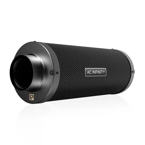 AC Infinity Aktivkohlefilter XL 150mm - Hochwertiger 150 mm Inline-Filter zur effektiven Geruchskontrolle in Grow-Räumen. Ausgestattet mit erstklassiger australischer Aktivkohle für längere Lebensdauer und hohe Adsorptionsfähigkeit. Robuste Bauweise mit Aluminiumflanschen.