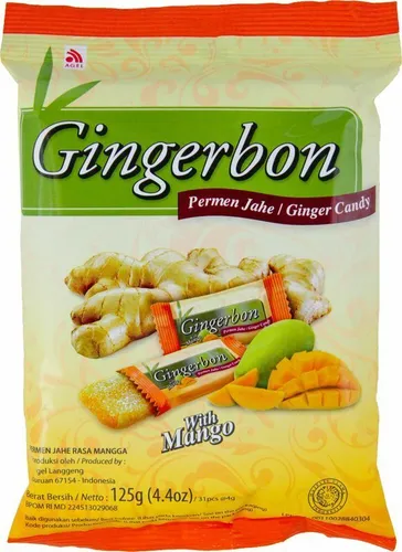 [ 125g ] AGEL Ingwer Bonbons mit Mango-Geschmack / Ginger Candy Mango Flavor
