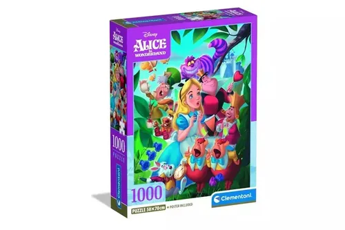 CLE puzzle 1000 Compact Alice in Wonderland 39952 Clementoni 8005125399529