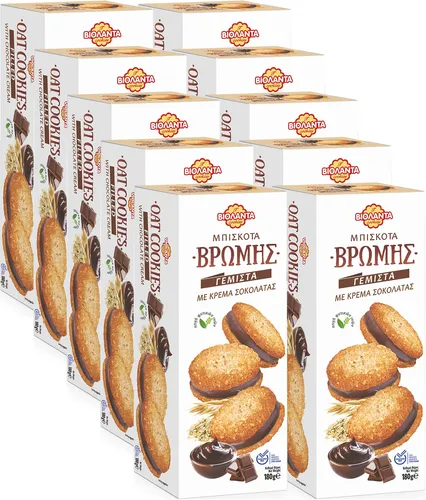 Cookies Doppelkekse gefüllte Hafer-Kekse m. Schokoladen-Creme 1800g Griechenland