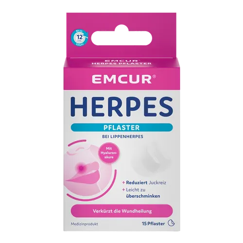 Emcur© Herpespflaster mit Hyaluronsäure | 15 Pflaster