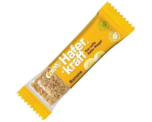 CORNY Cerealien, Corny Müsliriegel Haferkraft Riegel Banane Vollkorn Vegan 65g
