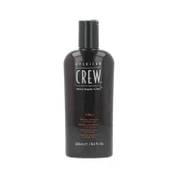 American Crew 3-in-1 Shampoo, Conditioner & Duschgel 250 ml - Vielseitige Pflege für den modernen Mann: Reinigt sanft Haar und Körper, spendet Feuchtigkeit und revitalisiert mit belebenden Inhaltsstoffen. Ideal für die tägliche Anwendung.