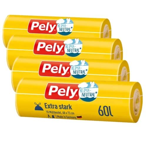 Pely Zugband Beutel 60 Liter (Vorgängermodell) in gelb von pely