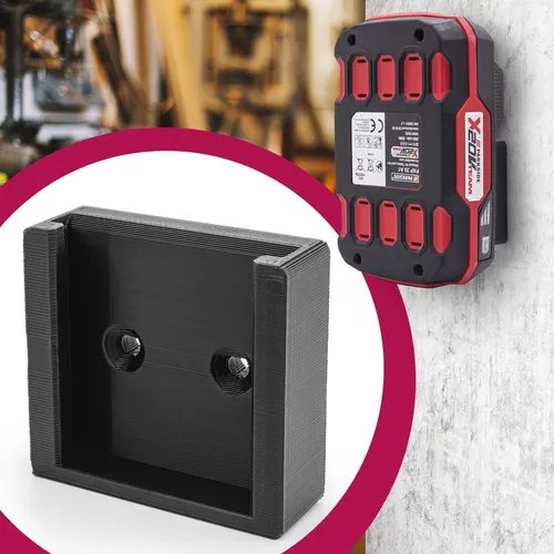 Akku Wand Halterung 20V Batterie Halter Werkstatt passend für Lidl Parkside X20V