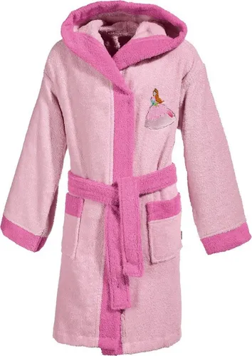 Erwin Müller Kinderbademantel mit Kapuze - Bademantel für Kinder in Rosa, aus 100% Baumwolle, besonders weich und saugfähig, ideal für nach dem Baden oder Schwimmen.