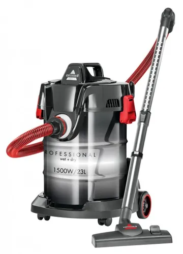 Bissell Multi Clean Wet & Drum Black Red - Industriestaubsauger mit 1500 W für starke Saug- und Gebläseleistung. Ideal für die gründliche Reinigung von Fahrzeugen und schwer erreichbaren Stellen.