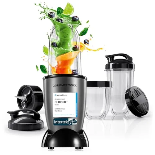 GOURMETmaxx Standmixer Mr. Magic 400W mit Zubehör-Set in schwarz von GOURMETmaxx